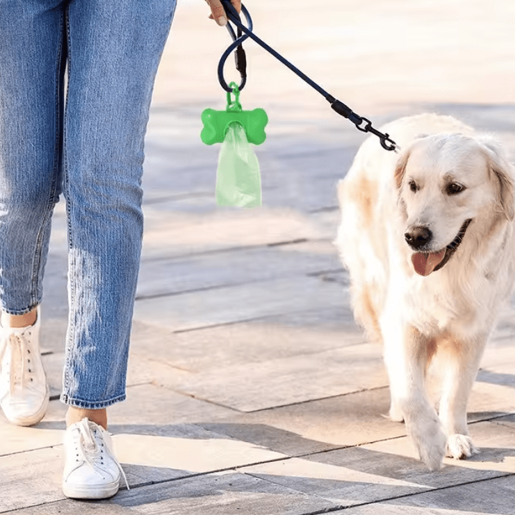 Dog Poop Bag Dispenser with Waste Bag