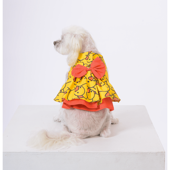 Hello Rubber Ducky Dog Harness Dress