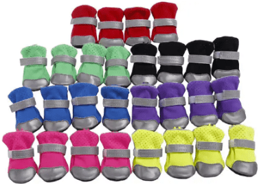 Snoweys Dog Boots with Reflective Strap - Dog Shoes for Hot Pavement