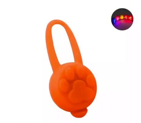 Snoweys Orange Silicone Rubber Night Light for Pet Collars