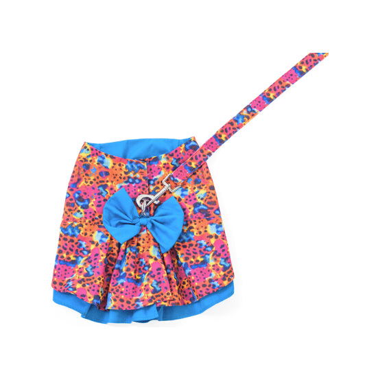 Snoweys Wild About Blue - Small Dog Harness - Dog Dress