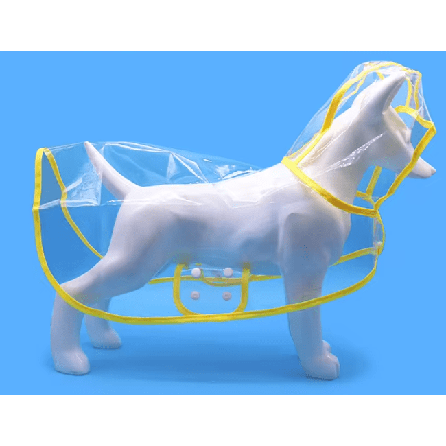 Snoweys Yellow / S Transparent Dog Rain Coats